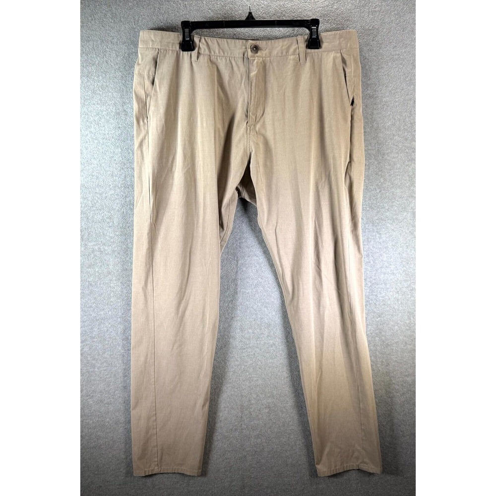 Vuori Aim Chino Pants Men's 36 Cream Stretch‎ High Rise Slash Pockets Outdoor